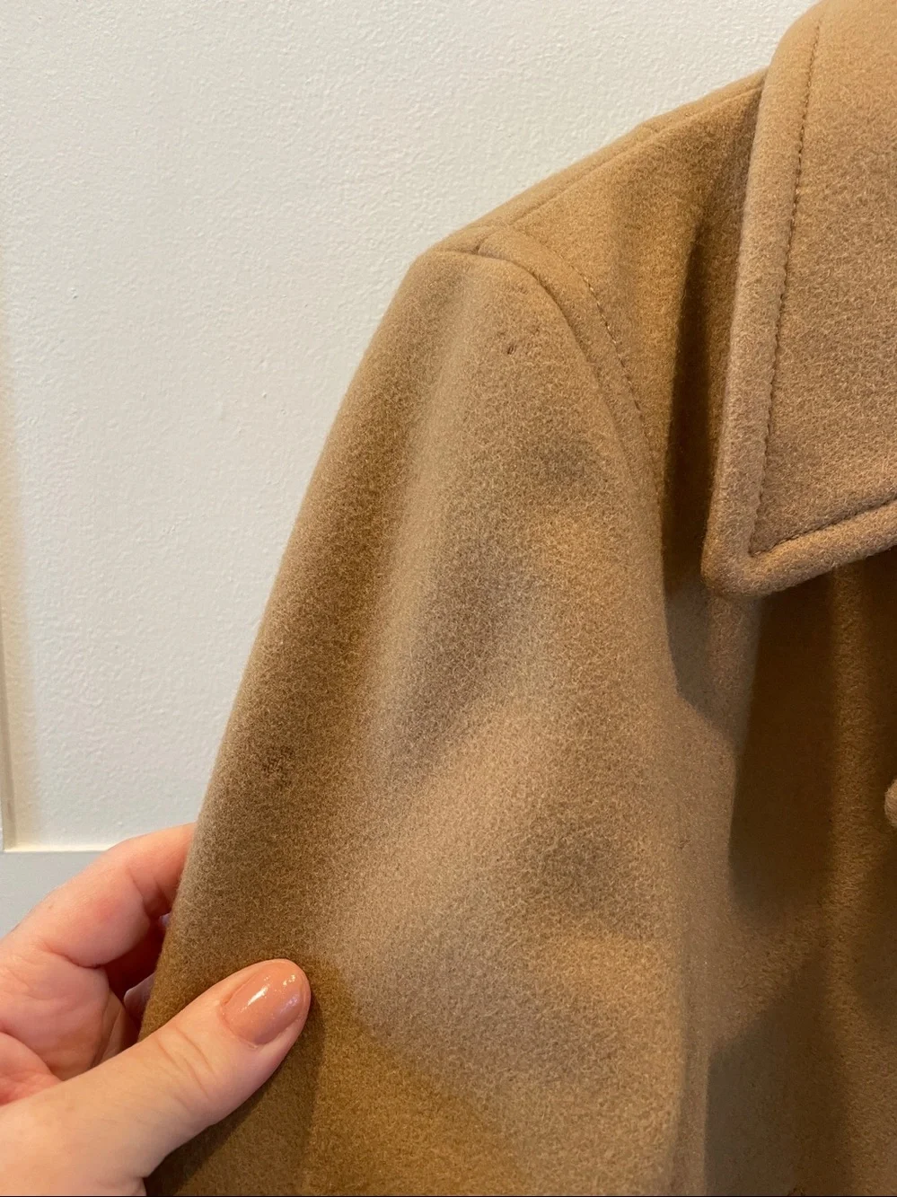 J. Crew womens Double-Breasted Camel Peacoat thinsulate